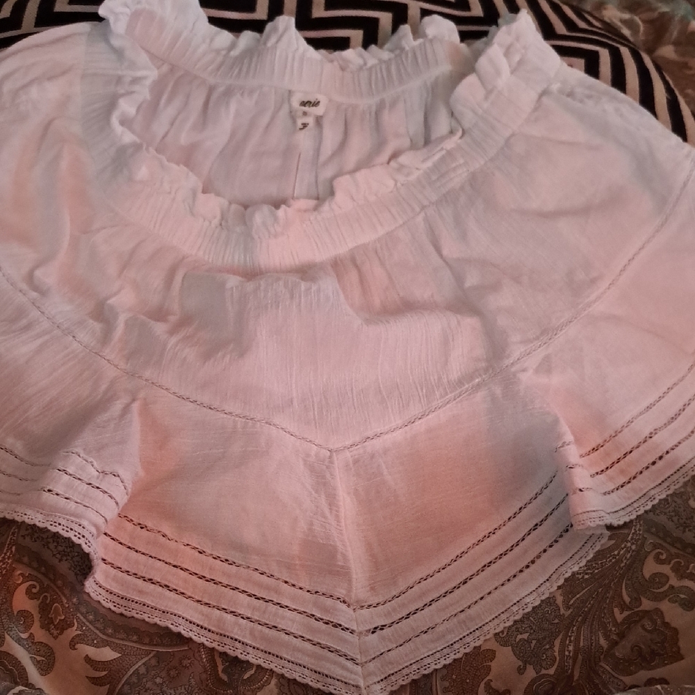 White Ruffled Skirt
